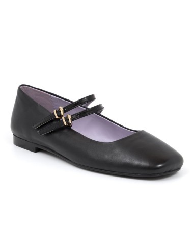 Black leather Ballet Flat
