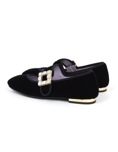 Black velvet Ballet Flat