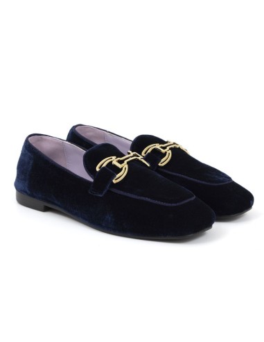 femmes mocassins velours bleu W-DILAR-MARINO