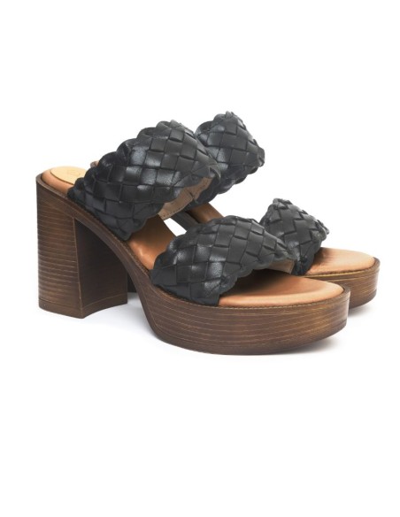 chaussures habillées femme de peau le noir W-LARA-NEGRO