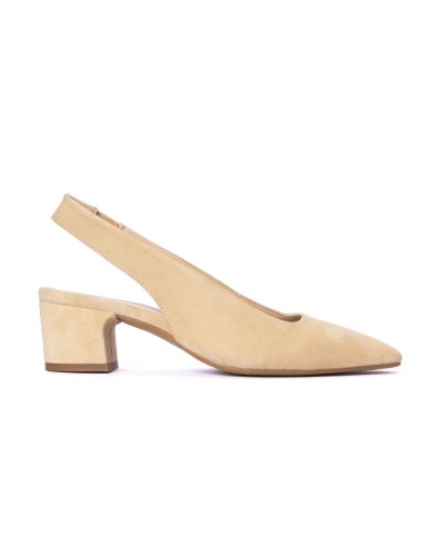 chaussures habillées femme suède beige W-SASO-ARENA