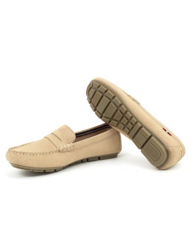 femmes mocassins suède cuir W-SELYMEN-TAN