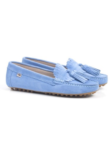 femmes mocassins suède bleu W-SICTOR-AZULMEN