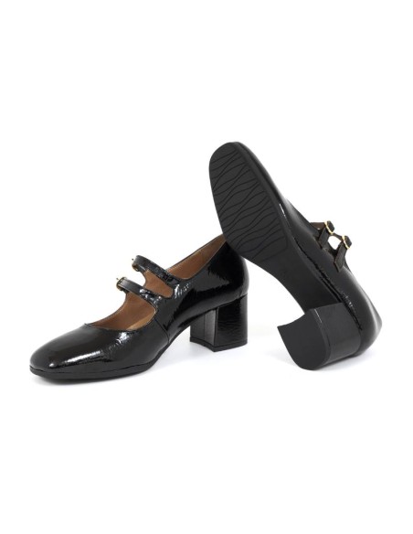 Zapato de Vestir de piel liso color negro