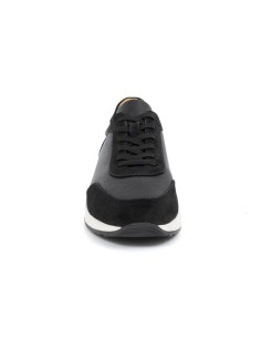 Black leather sport shoe 2