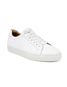 White leather sport shoe