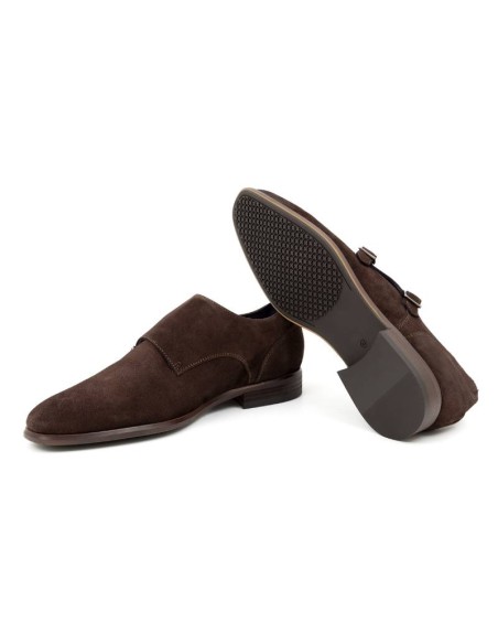 chaussure avec boucle suède marron SERPOR-TESTA