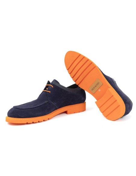 Derby suède bleu SUDIMIL-NAVY