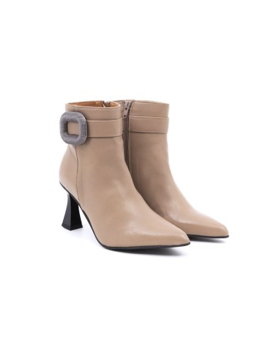 Botines de mujer liso liso color beige