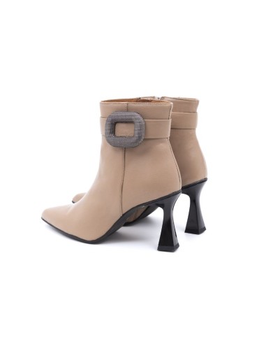 Botines de mujer liso liso color beige