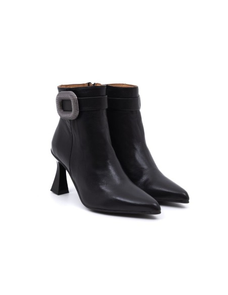 bottines femme lisse le noir W-ABBIE-NEGRO