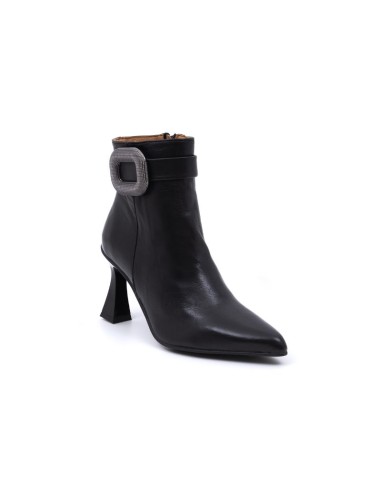 bottines femme lisse le noir W-ABBIE-NEGRO