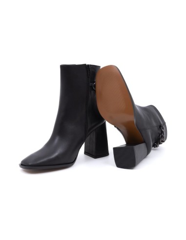 Black solid color Women's high boots
