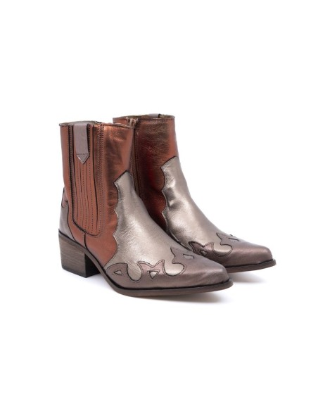 Brown solid color Women's high boots