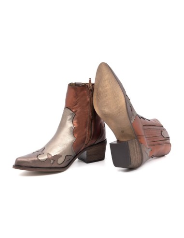 bottes femme lisse marron W-AMABEL-BROWN