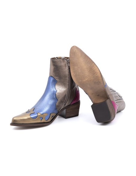 bottes femme lisse multicolore W-AMABEL-GOLDEN