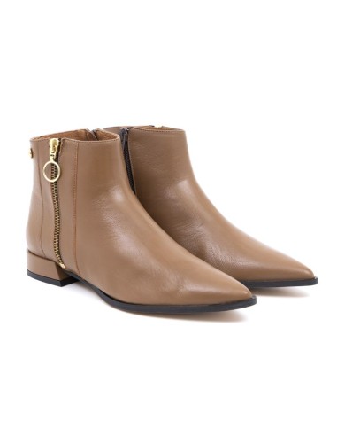bottines femme lisse chameau W-BRISA-CAMEL