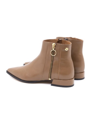 Camel solid color women's boots