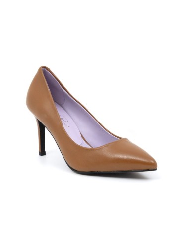 Zapato de Vestir de piel liso color cuero