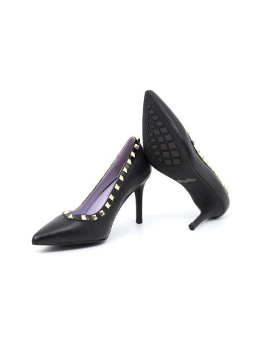 chaussures habillées femme  poil de poney le noir W-DEMACH-BLACK