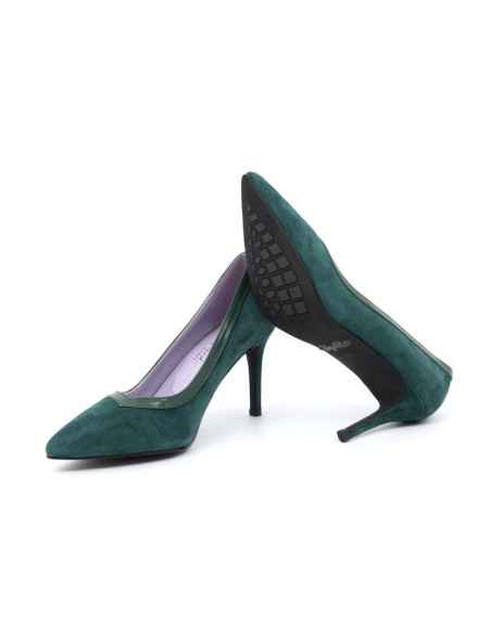 chaussures habillées femme suède vert W-DOLY-VERDE