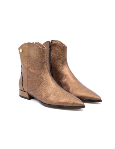 bottines femme lisse or W-EIRA-BRONCE