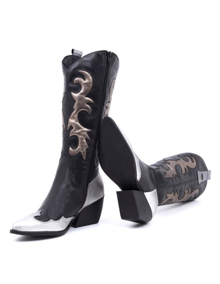 bottes femme lisse le noir W-GALIA-NEGRO