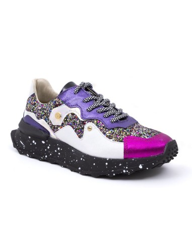 Pink leather Women's sneakers