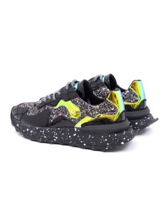 Silver leather Women's sneakers 2