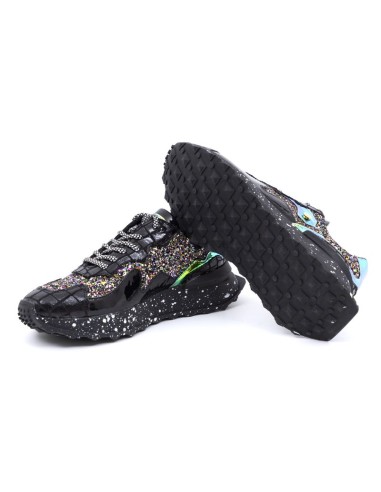 Silver leather Women's sneakers