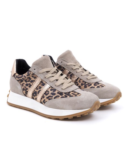 Grey suede Women's sneakers