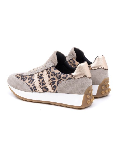 baskets femme suède gris W-KAIRA-GRIS