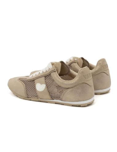 gold suede Women's sneakers