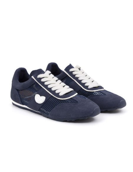 Blue suede Women's sneakers