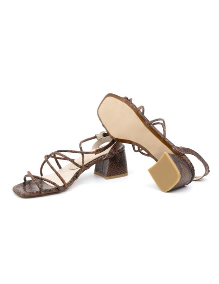 chaussures habillées femme de peau marron W-NICE-BROWN