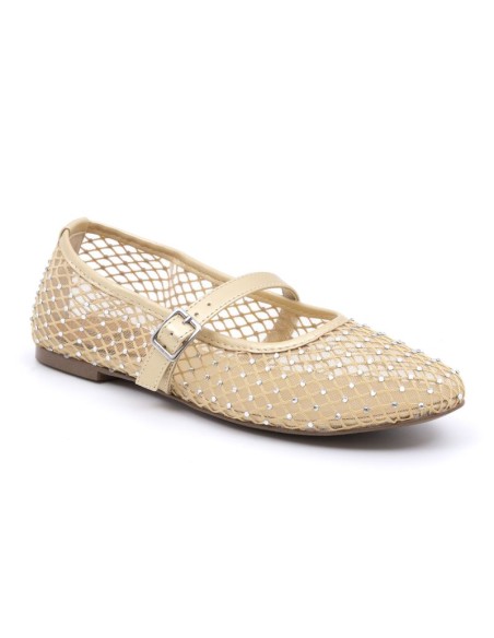 Beige Squared Ballet Flat