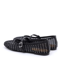 Black Squared Ballet Flat 2