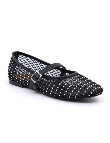 Black Squared Ballet Flat