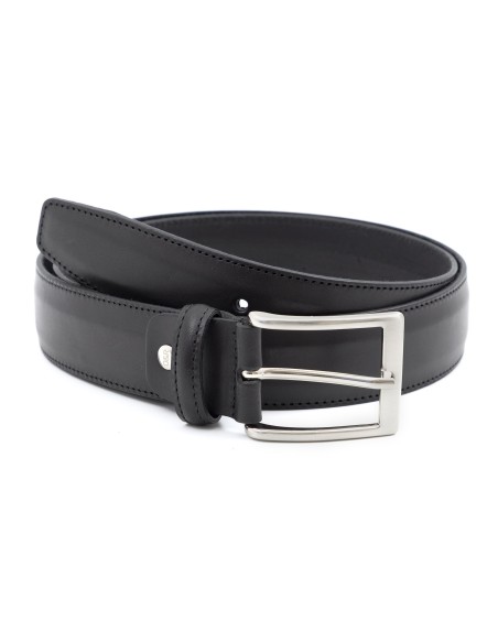 Black leather belt