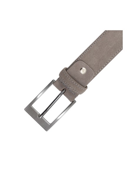 Grey suede belt