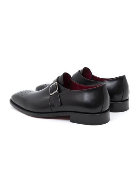 chaussure avec boucle de peau le noir LUBILLA-NEGRO