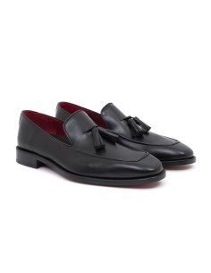 Mocassin de peau le noir LUBOR-NEGRO