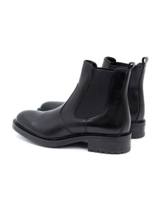 Botines de mujer de piel acabado a mano color negro 2