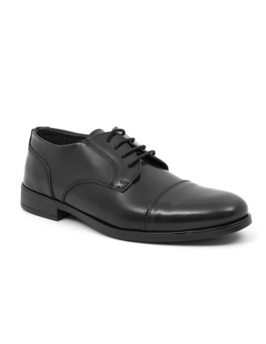 Derby de piel liso color negro