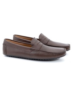 Mocassin de peau marron EFRON-MARRON
