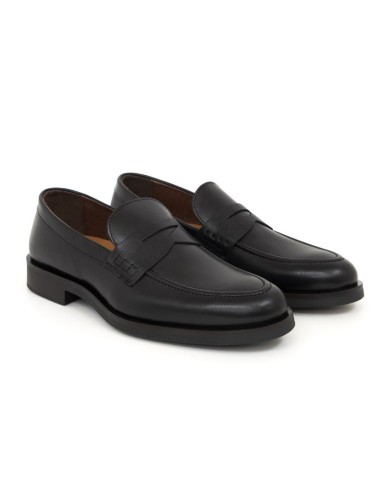 Mocassin de peau le noir MIMOC-BLACK