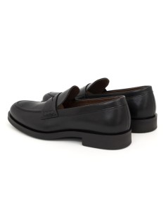 Mocassin de peau le noir MIMOC-BLACK 2