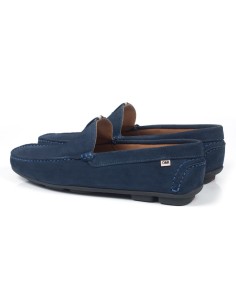 Mocassin suède bleu SAFAT-INDIGO 2