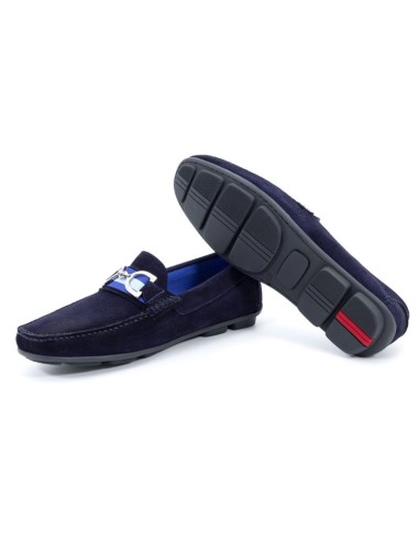 Mocassin suède bleu SEKIO-NAVY