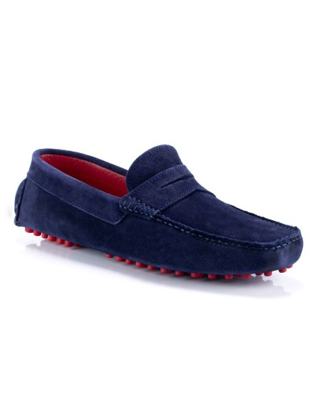 Mocassin suède bleu SILOR-NAVY